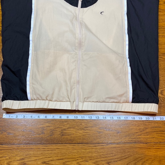 ZYIA Active Jacket Lightweight Netted Lining Color Block Tan/White/Black Size L - Picture 9 of 15